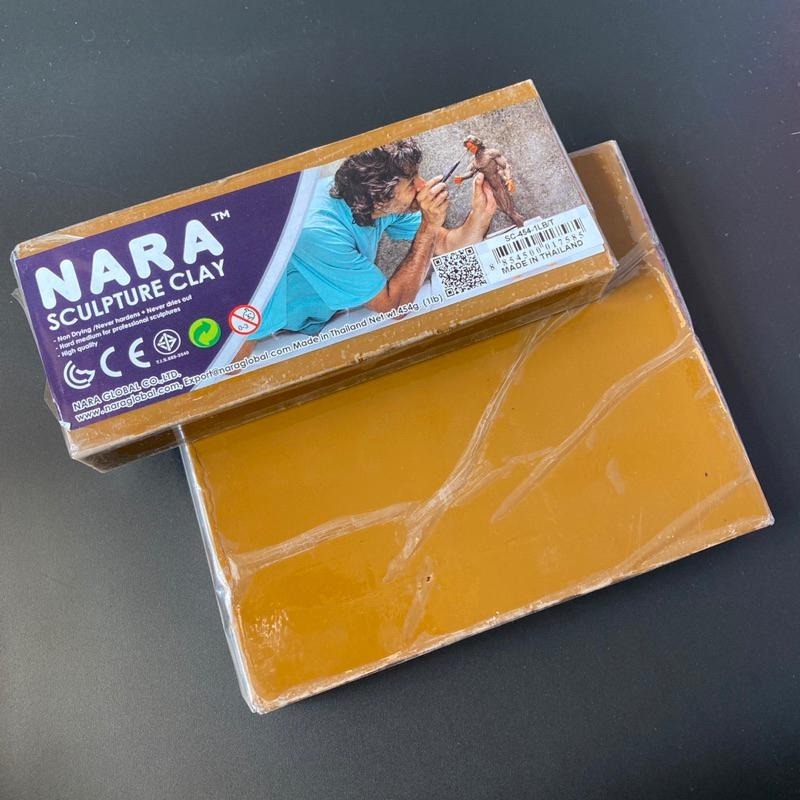 泰國 NARA Sculpture Clay 雕塑油土 灰&咖啡色 1&2磅【河狸造物】造型 雕塑 美術 創作 翻模-細節圖4