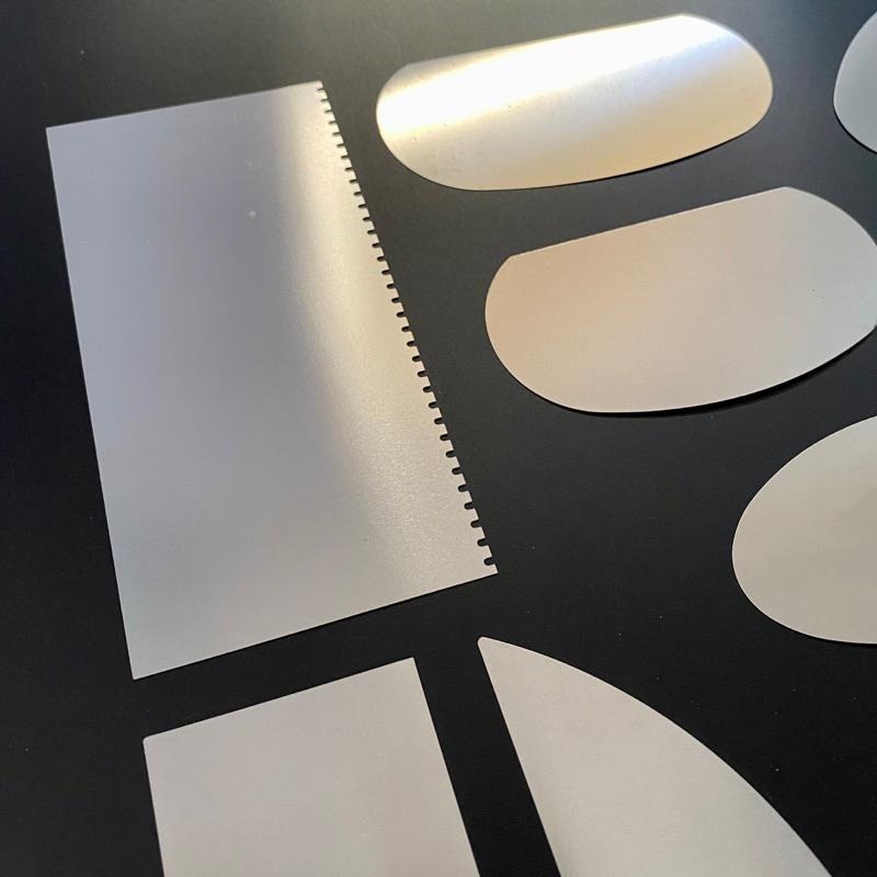 陶藝不鏽鋼修整刮片10入組【河狸造物】修坯刮片 陶土刮片 陶藝工具 刮刀 黏土 油土 切割工具-細節圖2