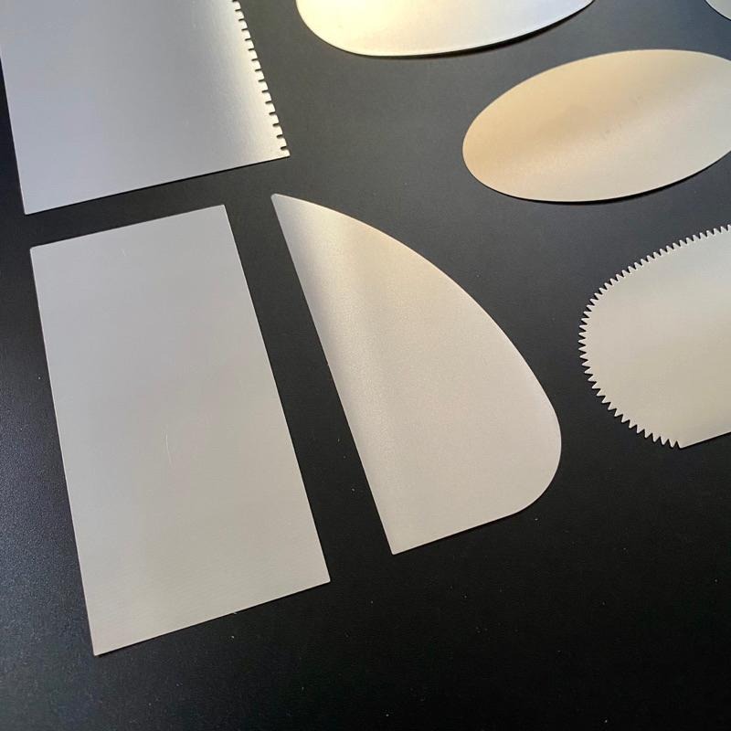 陶藝不鏽鋼修整刮片10入組【河狸造物】修坯刮片 陶土刮片 陶藝工具 刮刀 黏土 油土 切割工具-細節圖4