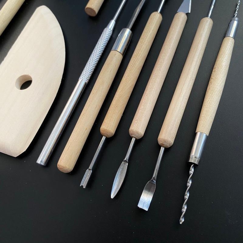 陶藝造型&修坯工具13入組【河狸造物】陶土工具 油土雕塑 陶瓷 手拉坏 黏土工具 造型工具 美術材料 藝術創作 陶藝課程-細節圖2