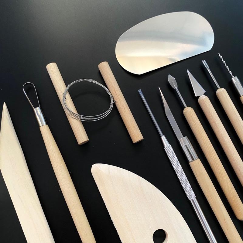 陶藝造型&修坯工具13入組【河狸造物】陶土工具 油土雕塑 陶瓷 手拉坏 黏土工具 造型工具 美術材料 藝術創作 陶藝課程-細節圖3