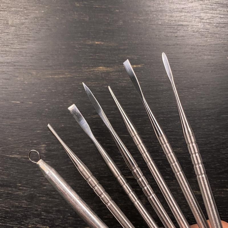 金屬細工雕塑工具7入組【河狸造物】 陶藝 手工藝 修坯 軟陶 藝術 油土雕塑 造型雕塑 黏土雕塑 公仔製作 樹脂土製作-細節圖2