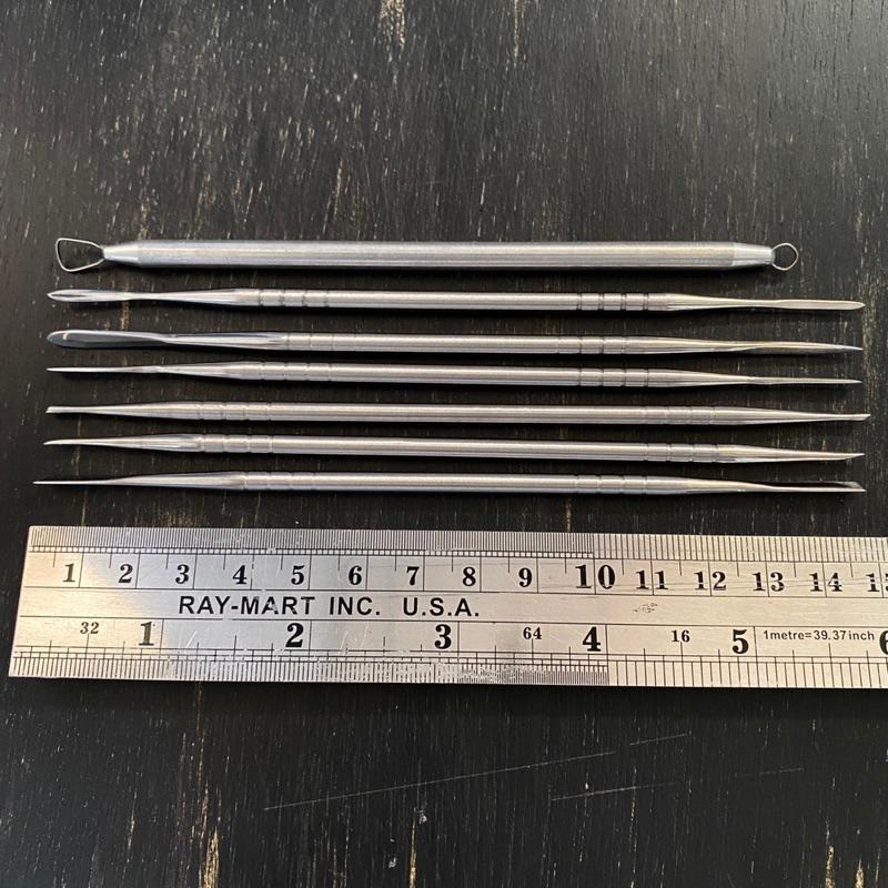 金屬細工雕塑工具7入組【河狸造物】 陶藝 手工藝 修坯 軟陶 藝術 油土雕塑 造型雕塑 黏土雕塑 公仔製作 樹脂土製作-細節圖5