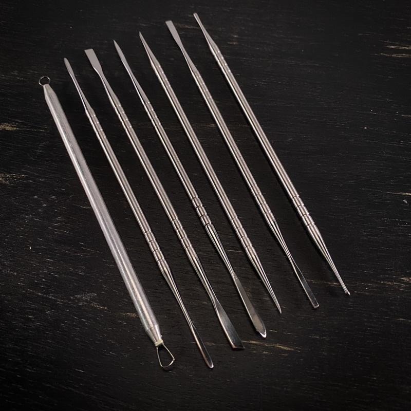 金屬細工雕塑工具7入組【河狸造物】 陶藝 手工藝 修坯 軟陶 藝術 油土雕塑 造型雕塑 黏土雕塑 公仔製作 樹脂土製作-細節圖8