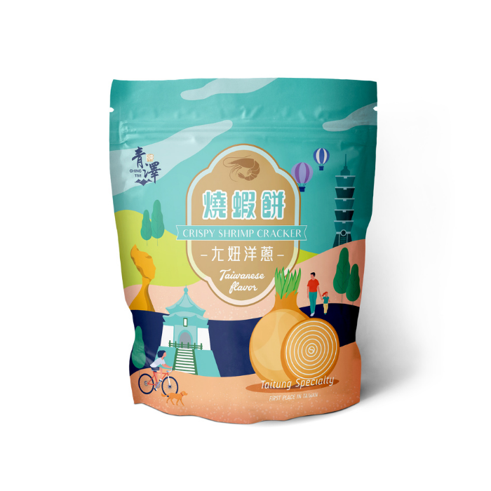 【青澤ChingTse】燒蝦餅|ㄤ妞洋蔥口味 100g-細節圖2