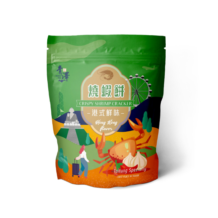【青澤ChingTse】燒蝦餅-港式鮮味口味 100g-細節圖2