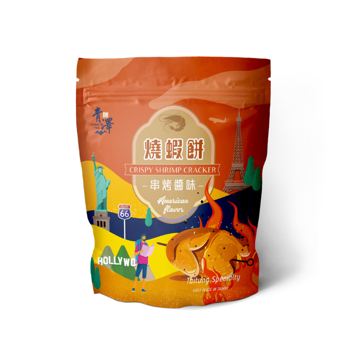 【青澤CHING ZE】燒蝦餅│串烤醬味口味 100g-細節圖2