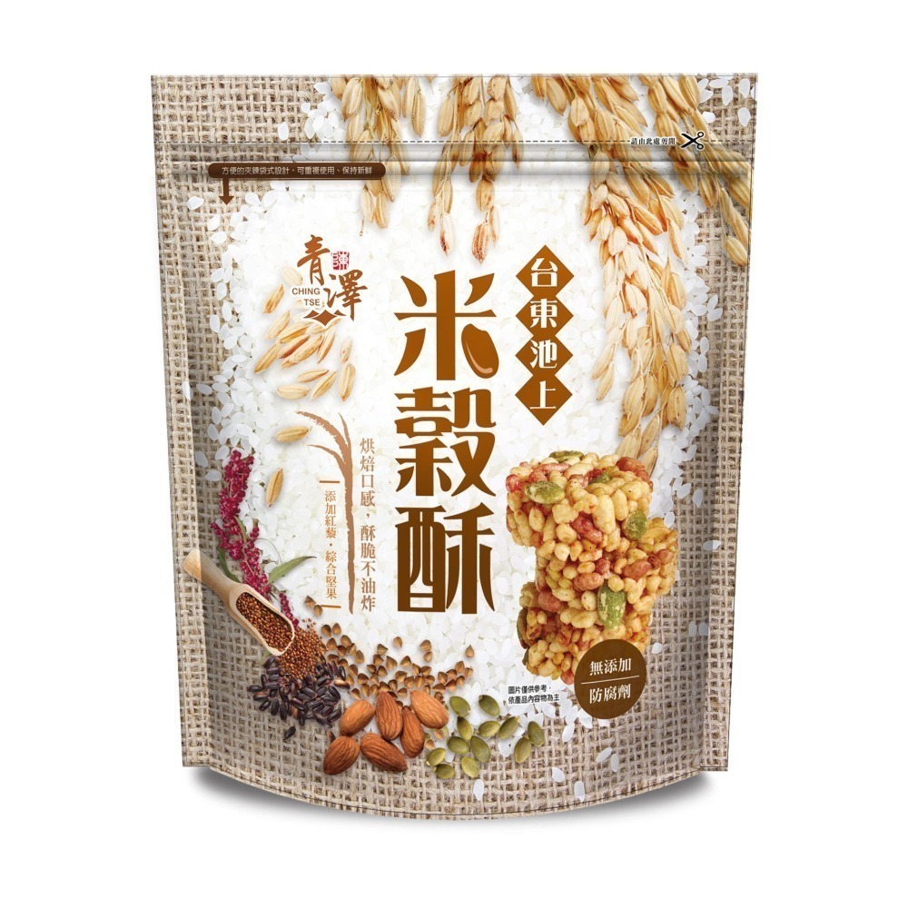 【青澤CHING ZE】池上米穀酥│焦糖口味 160g-細節圖2
