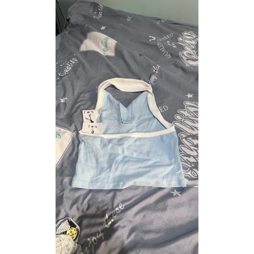 掛脖背心polo領小可愛小背心-細節圖2