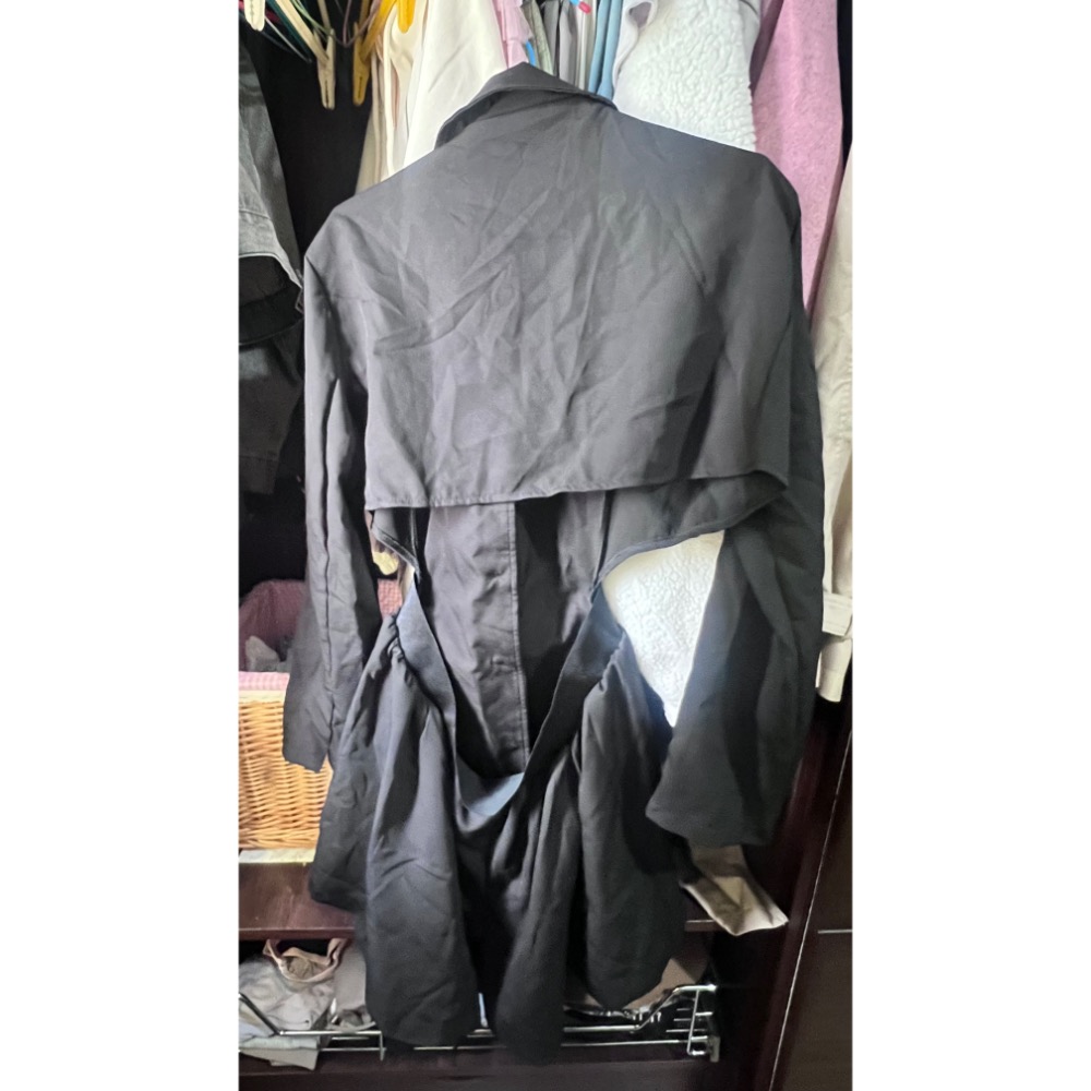 黑色露腰西裝洋裝短裙-細節圖2