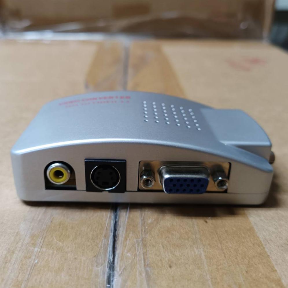 【紅海監控 】VGA TO TV 轉接器 轉電視螢幕 支援全畫面 訊號影像轉接器 VGA轉AV PC to TV S端子-細節圖4