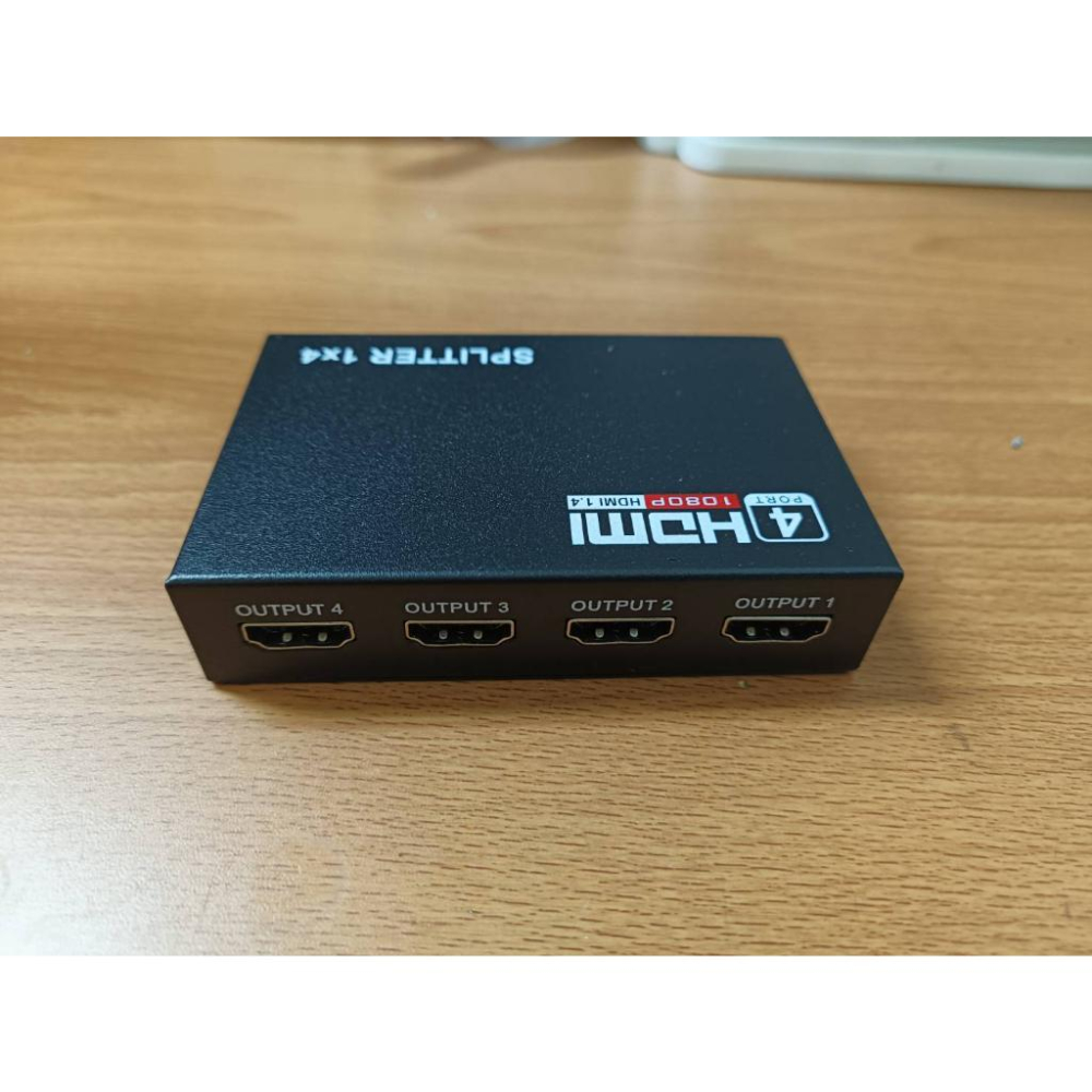 【紅海】HDMI 4路分配器 畫面同步 一進四出 分屏器 螢幕切換器 支援1080P HDMI線-細節圖5