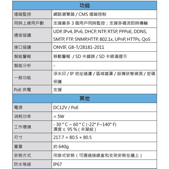 【紅海監控】昇銳Hi-Sharp HS-T058SH-G 1080P 50米紅外線電動變焦槍型網路攝影機-細節圖5