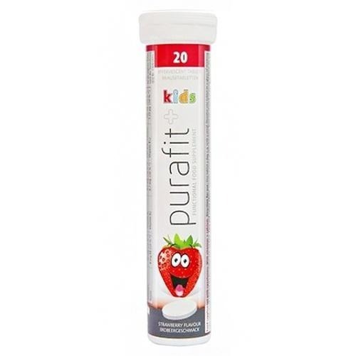 德國 Purafit 柏尹芙 發泡錠 鈣+維他命C 草莓 20錠 (PR010) 可搭配40℃以下的溫水