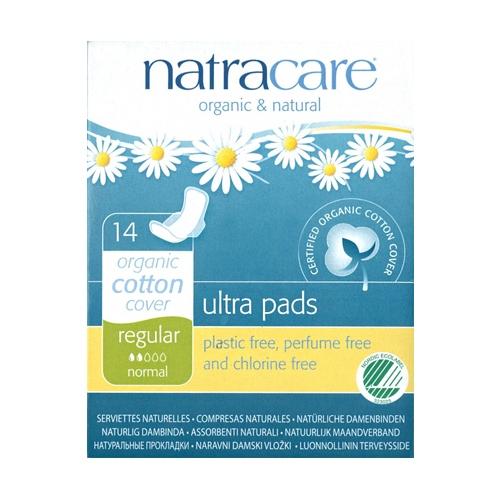 Natracare 綠可兒 無氯超薄蝶翼衛生棉 *一般日用23cm* 14入 (NC011)