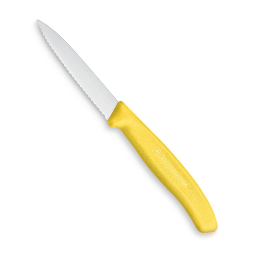 瑞士 Victorinox 經典鋸齒削皮刀 - 黃 約19cm (VI615)