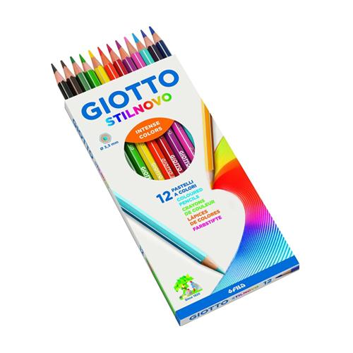 義大利 Giotto Stilnovo 學用六角彩色鉛筆 12色 (GO2565)