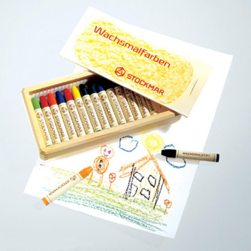 德國 Stockmar 史督曼 蜂蜜蠟筆 木盒 16色 (ST004)