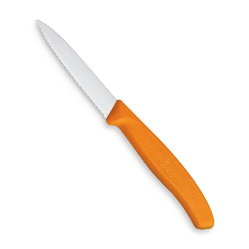 瑞士 Victorinox 經典鋸齒削皮刀 - 橘 約19cm (VI611)