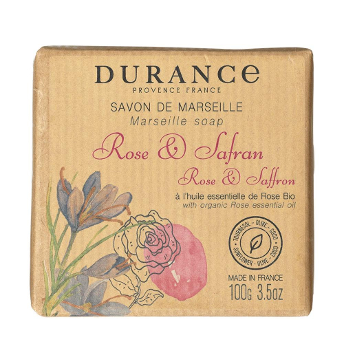 法國 Durance 朵昂思 玫瑰藏紅花香皂 100g (DU072)