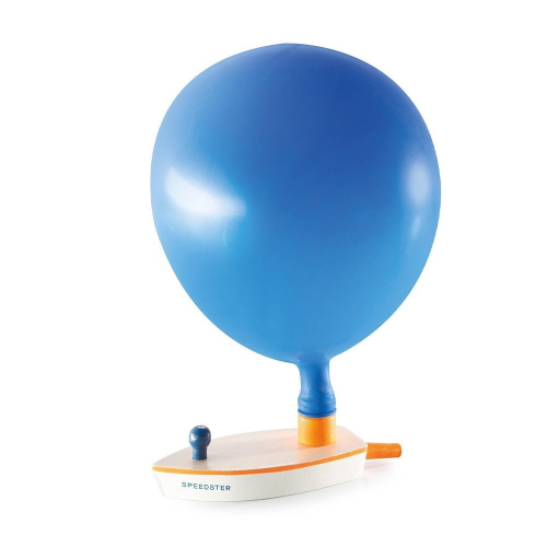 德國 Donkey 招財貓 趣味氣球船 - 藍 約13*5.5*4.5cm (DK051)