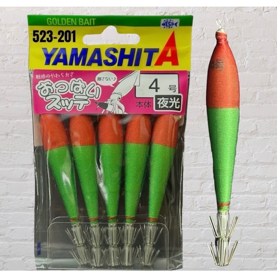 🎣🎣【 頭城東區釣具 】 YAMASHITA おっぱい4-T2 布捲 布卷 4號 (5入) 透抽 軟絲-規格圖1