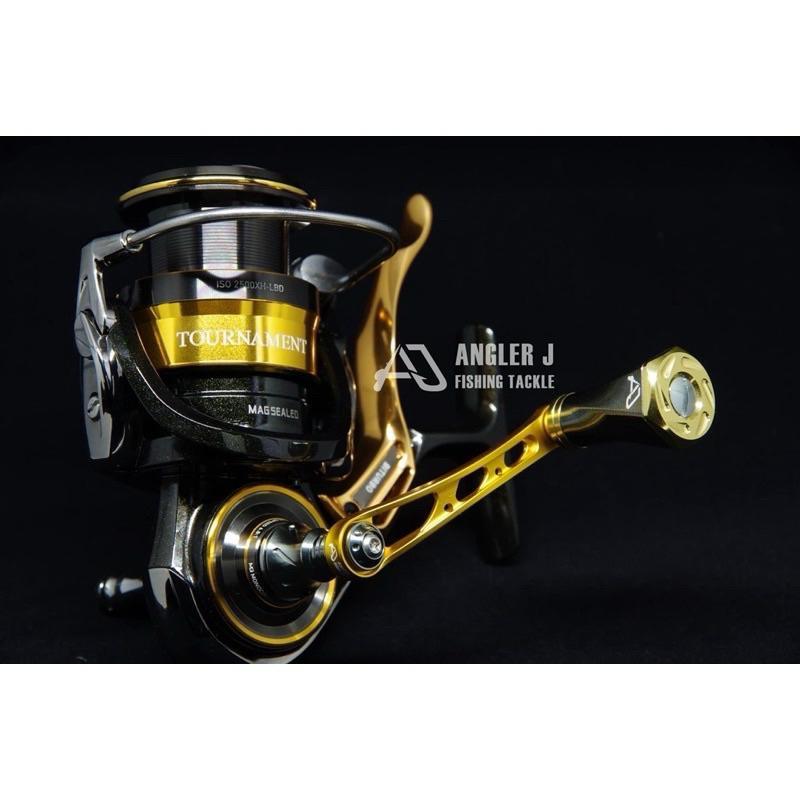 【 頭城東區釣具 】AJ （ANGLER J）紡車 改裝 手把 金把特製款(DAIWA / SHIMANO軸心)-細節圖2