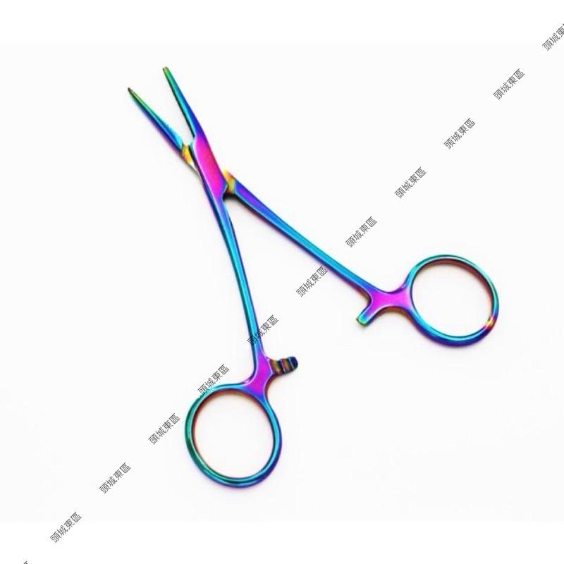 🎣🎣【 頭城東區釣具 】POKEE 太平洋 彩鈦止血鉗 彎嘴 剪刀-細節圖4