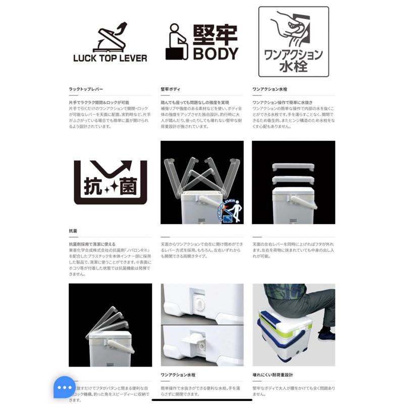 【 頭城東區釣具 】SHIMANO NF-522V 22L 硬式 冰箱 釣魚 露營 雙開 可坐 水栓-細節圖3