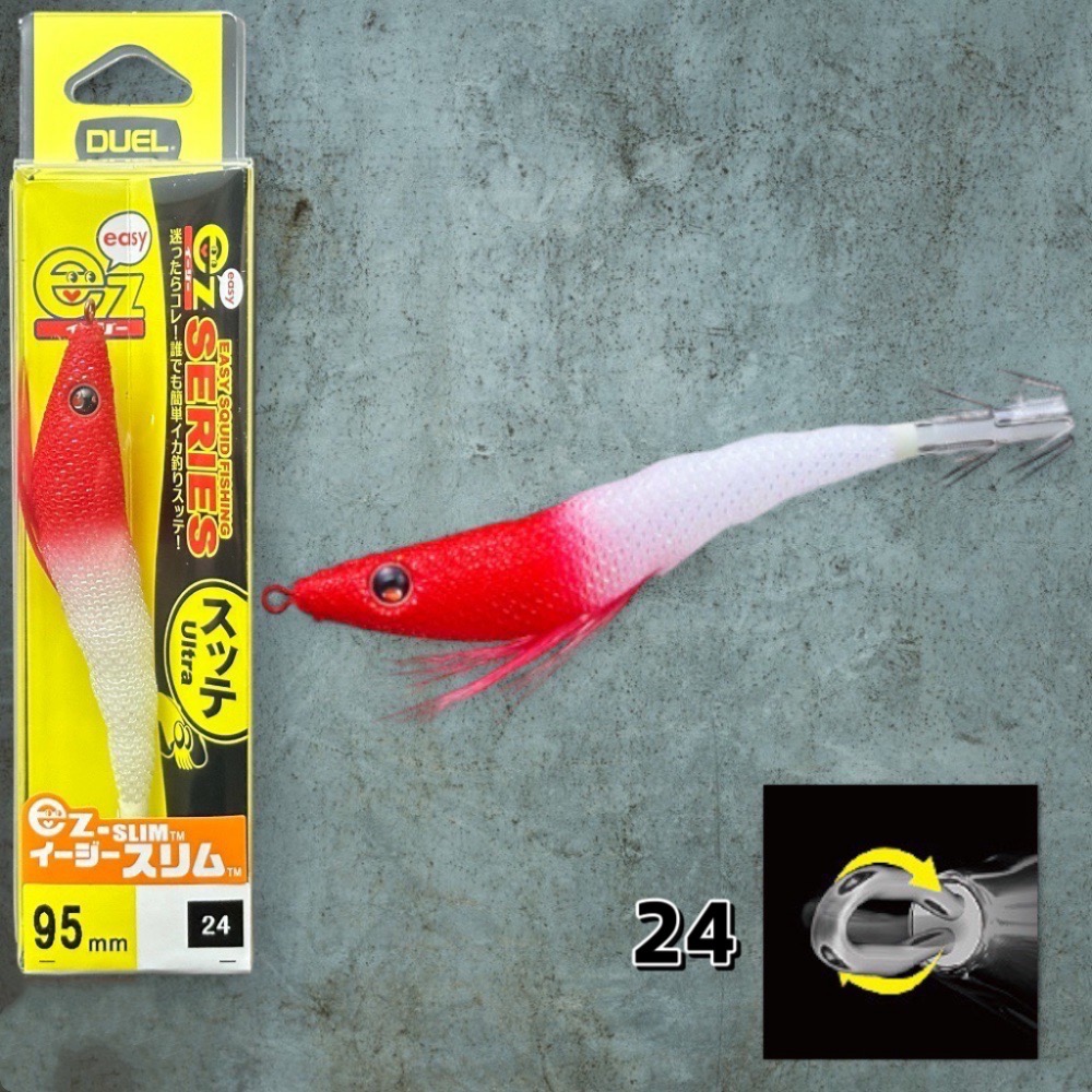 【 頭城東區釣具 】DUEL A1627 EZ-SLIM 95mm 送保護套 透抽 布卷 天龍蝦-規格圖1