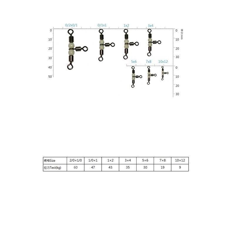 🎣🎣 【 頭城東區釣具 】Shemaul 士貿 美式三叉夜光轉環 零配件 釣魚-細節圖6