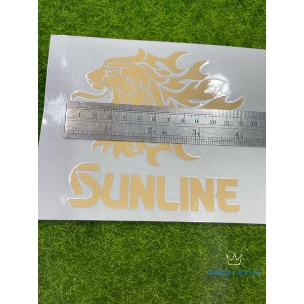 【 頭城東區釣具 】SUNLINE 22 ST-6001 金獅子 轉印 貼紙-細節圖2