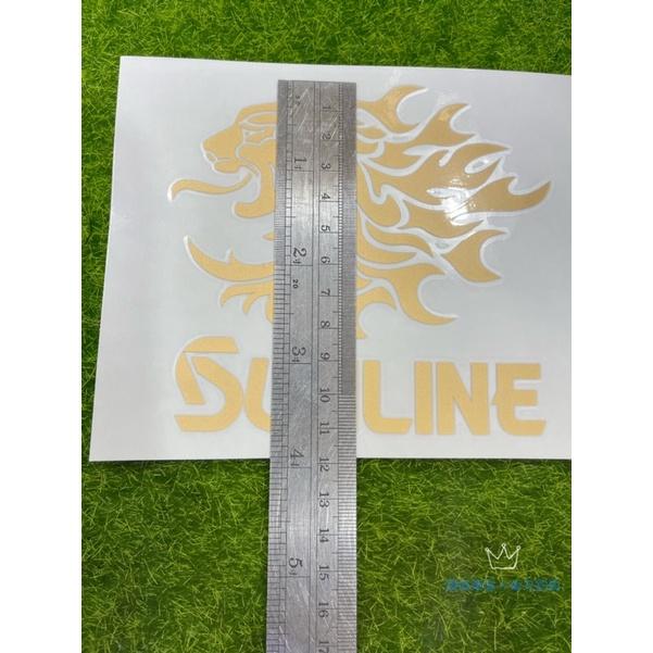 【 頭城東區釣具 】SUNLINE 22 ST-6001 金獅子 轉印 貼紙-細節圖3