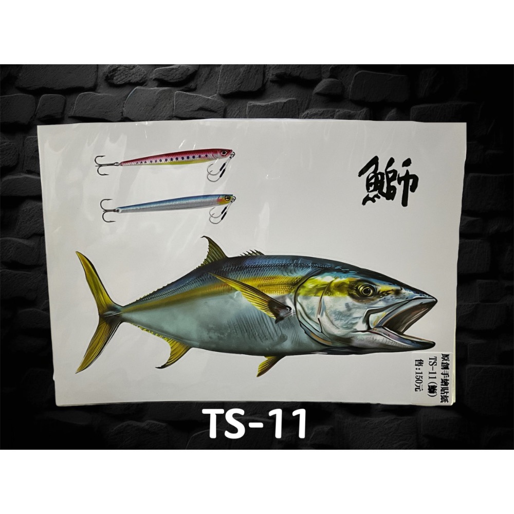 🎣🎣【 頭城東區釣具 】原創手繪貼紙 黑鯛 真鯛 巨型黑鯛 巨型海鱸 真鯛 冰箱 工具箱 裝飾 魚類 防水貼紙-規格圖11