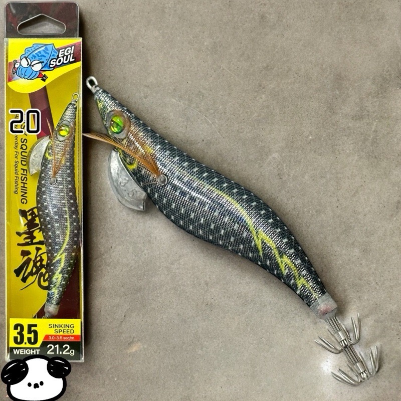 🎣🎣【 頭城東區釣具 】墨魂🔥買五送一🔥EASY SQUID FISHING 3.5寸 EGI 木蝦 21.2g-規格圖2