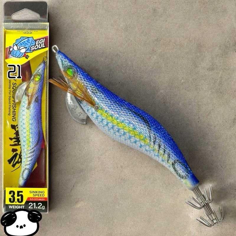 🎣🎣【 頭城東區釣具 】墨魂🔥買五送一🔥EASY SQUID FISHING 3.5寸 EGI 木蝦 21.2g-規格圖2