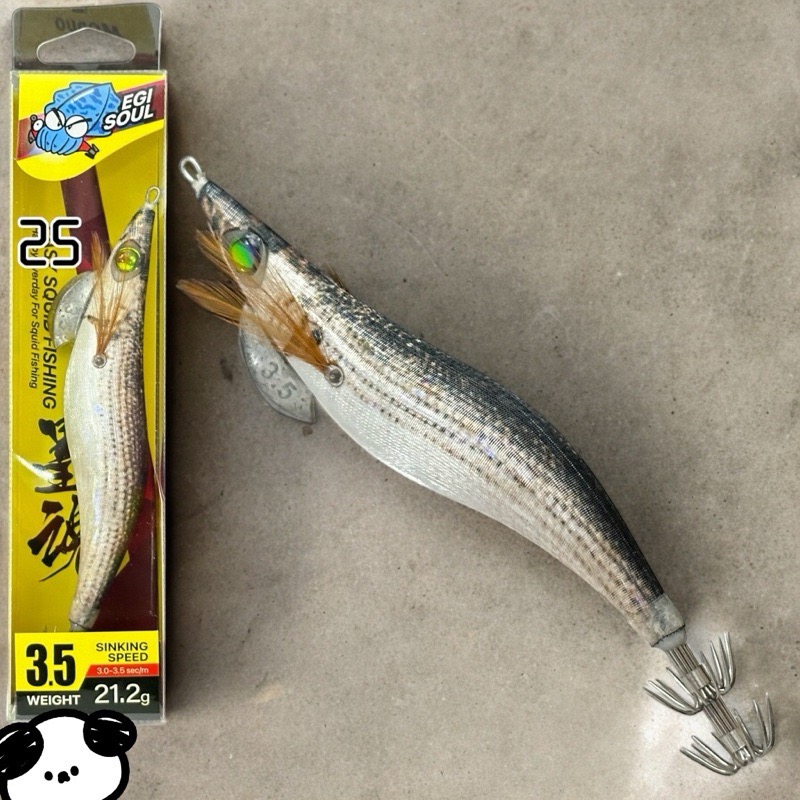 🎣🎣【 頭城東區釣具 】墨魂🔥買五送一🔥EASY SQUID FISHING 3.5寸 EGI 木蝦 21.2g-規格圖2