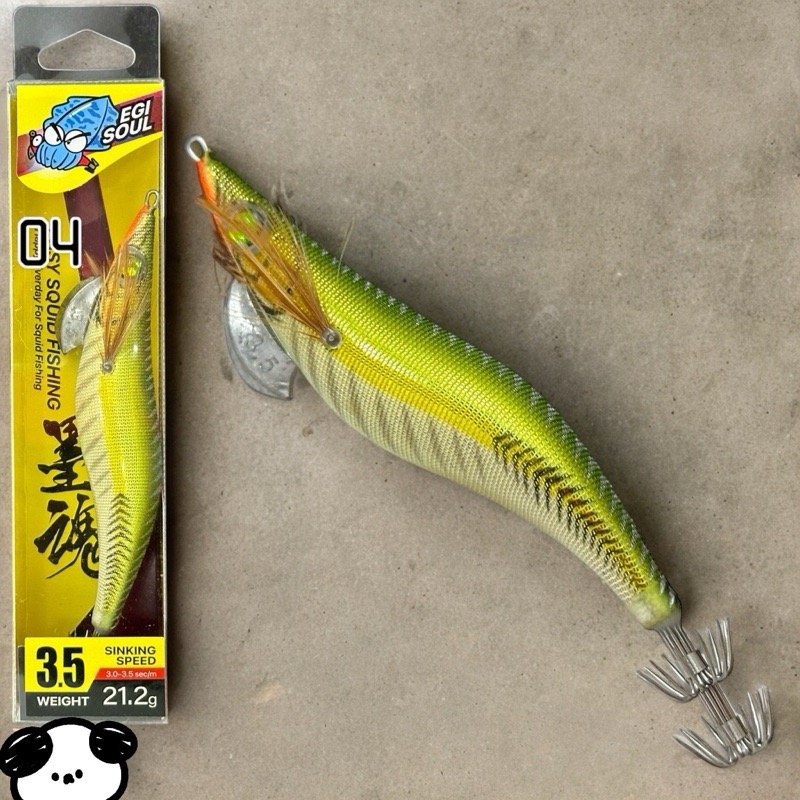 🎣🎣【 頭城東區釣具 】墨魂🔥買五送一🔥EASY SQUID FISHING 3.5寸 EGI 木蝦 21.2g-規格圖2