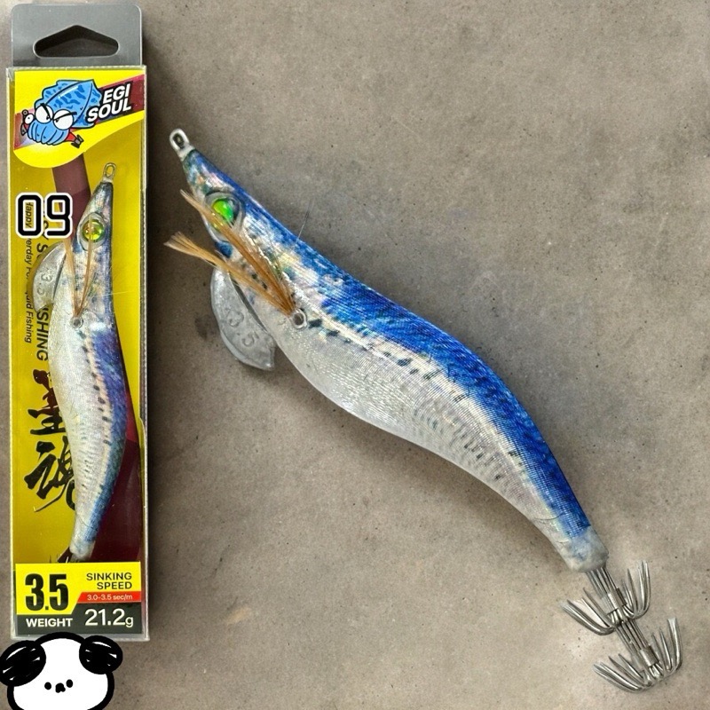 🎣🎣【 頭城東區釣具 】墨魂🔥買五送一🔥EASY SQUID FISHING 3.5寸 EGI 木蝦 21.2g-規格圖2