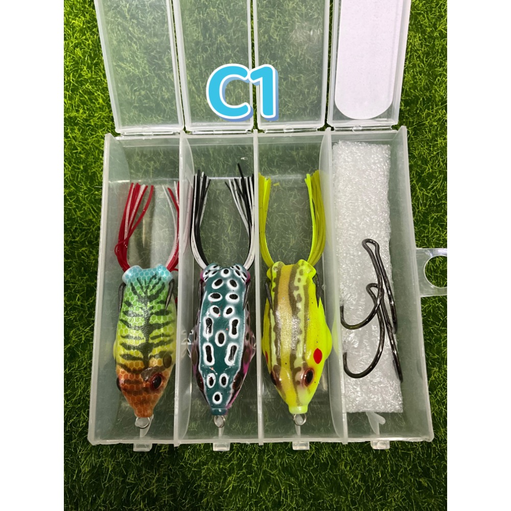🎣🎣【 頭城東區釣具 】TANAKA 幸福 雷蛙套組 超值4格 3入 雷蛙套組 C系列 路亞-規格圖7