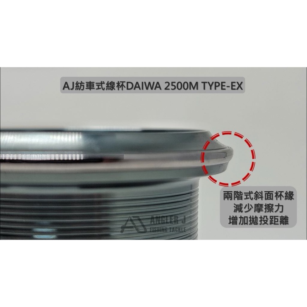 🎣🎣【 頭城東區釣具 】ANGLER J (AJ) 紡車式線杯DAIWA 2500M_TYPE-EX-細節圖2