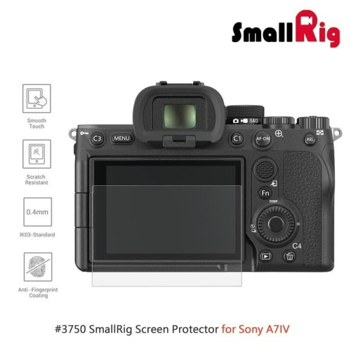 SmallRig 3750 螢幕 保護貼 (2入) A74 A7IV ZV-E1 A6700 A7C2 A7CR