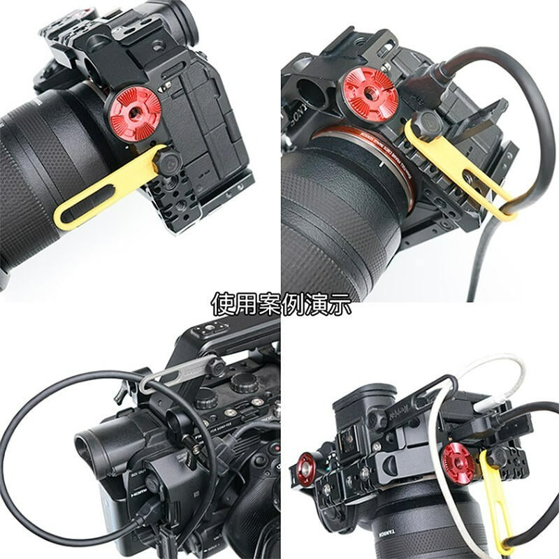 三重☆大人氣☆ Vlogger HDMI 數據線 防拽 兔籠 理線夾 理線器-細節圖2