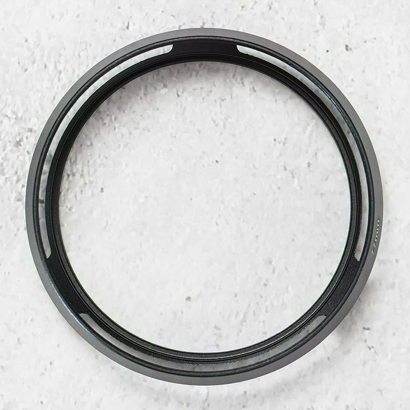 三重☆大人氣☆ 副廠 通用型 仿徠卡 前後螺牙 金屬 遮光罩 可加裝濾鏡、鏡頭蓋-細節圖3