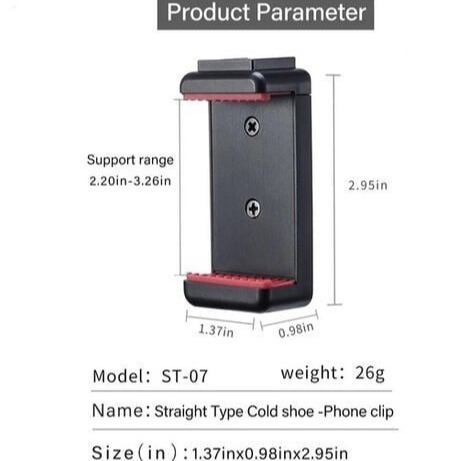 三重☆大人氣☆ Ulanzi ST-07 冷靴 手機夾 直播 自拍 擴充-細節圖3