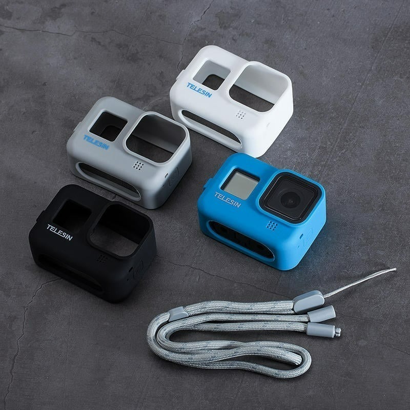三重☆大人氣☆ Telesin 副廠 GoPro Hero 8 矽膠保護套 矽膠套-細節圖4