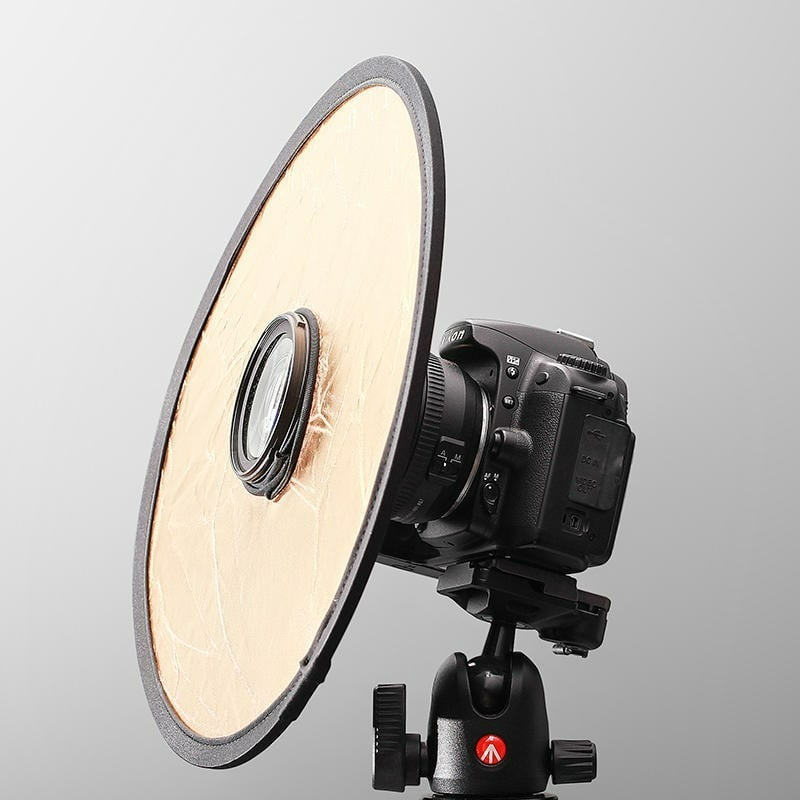 三重☆大人氣☆ 30cm 二合一 金/銀 中空 反光板 附收納袋-細節圖5