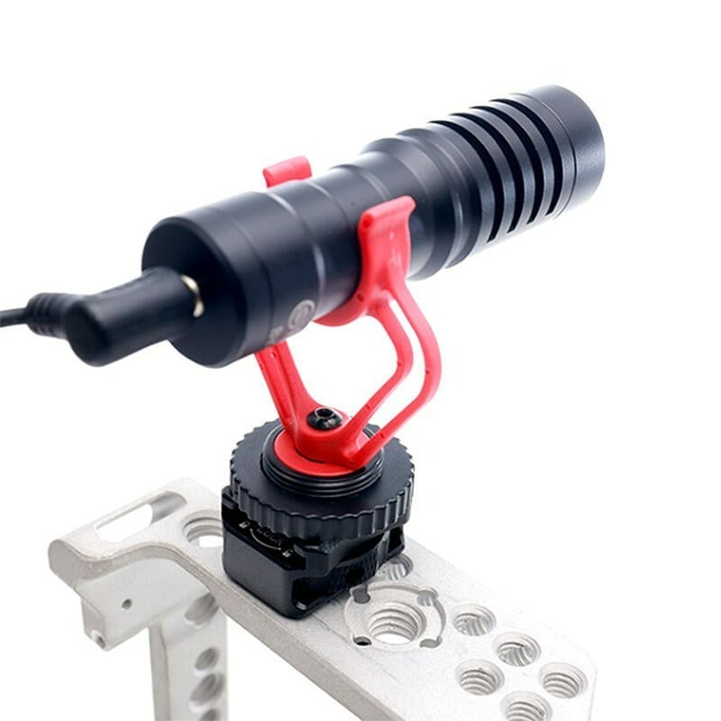 三重☆大人氣☆ Vlogger 鋁合金 物理鎖 冷靴座 1/4公 轉 冷靴-細節圖5