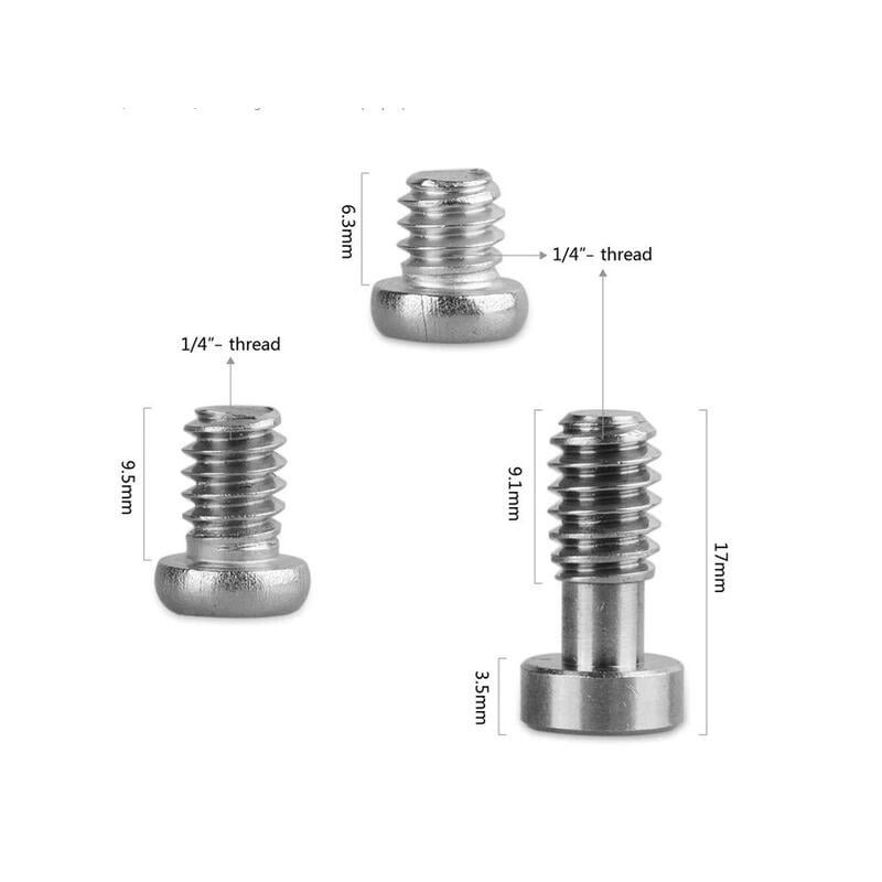 三重☆大人氣☆ SmallRig 1713 1/4螺絲配件12入 + 六角螺絲-細節圖2
