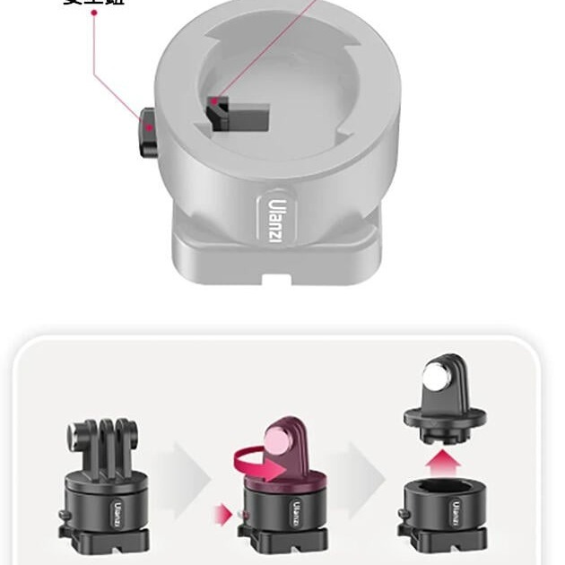 三重☆大人氣☆ Ulanzi GP-11 II 磁吸 快拆 快扣 插座 Go Quick II Mount Adapt-細節圖2